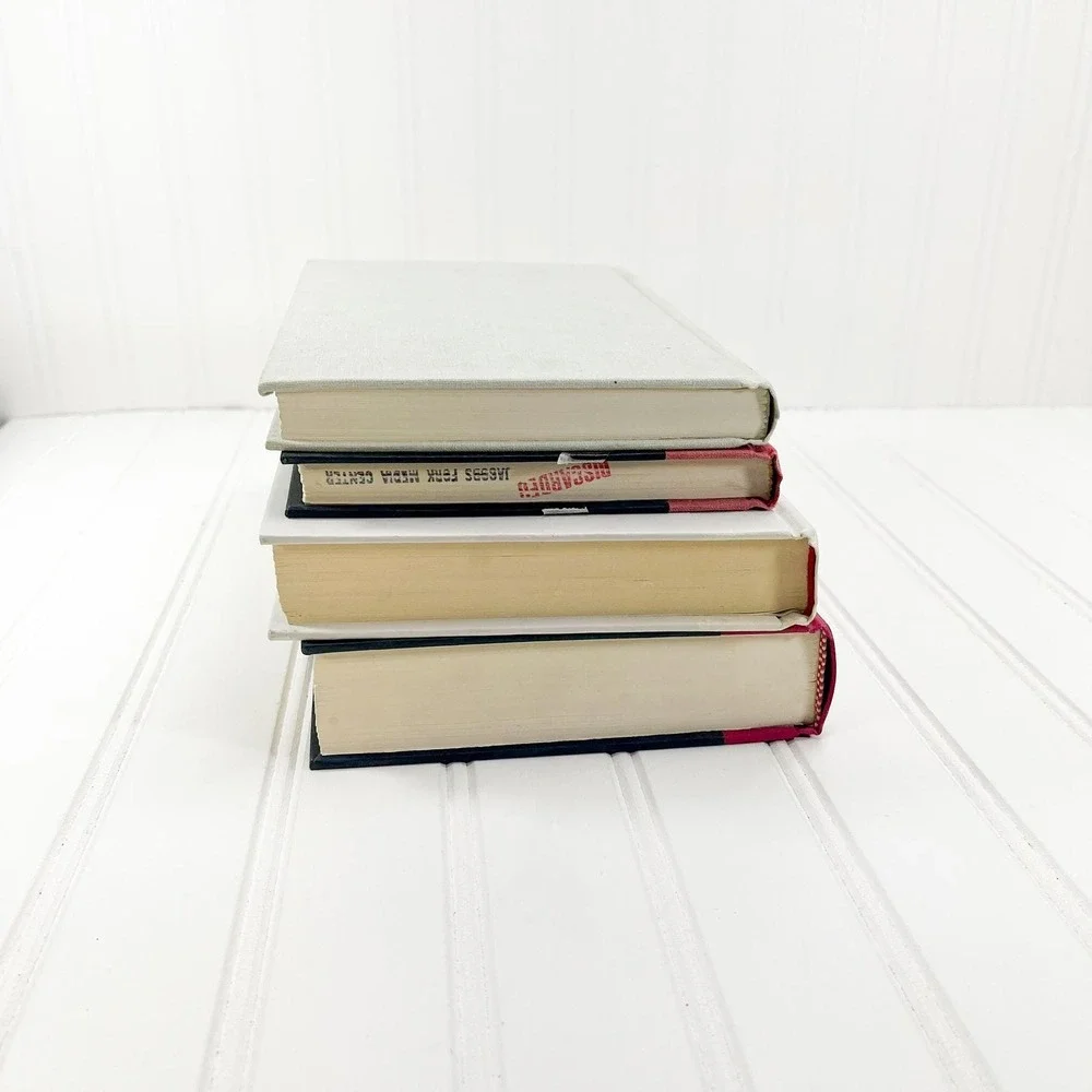 Red Decorative Book‎ Stack: Vintage Display Books